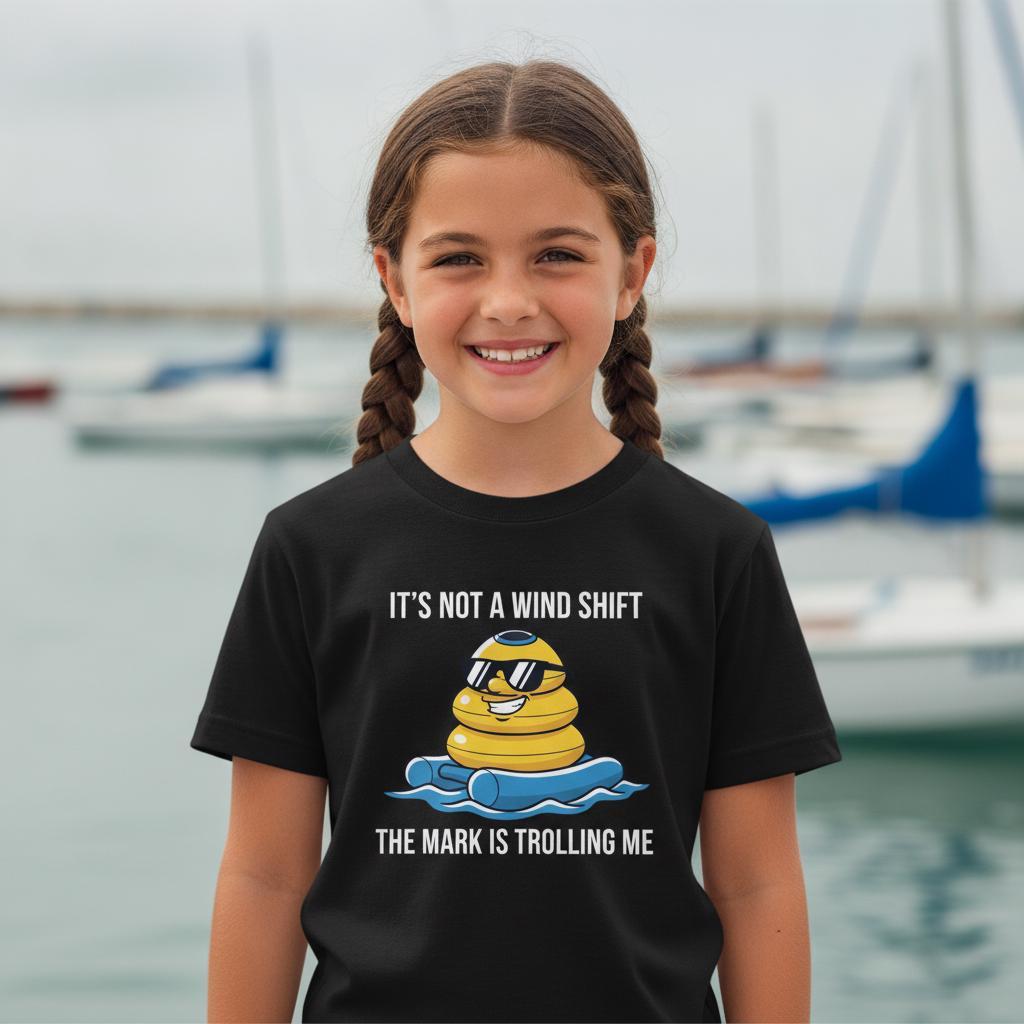 Funny Sailing T-Shirt | Robot Buoy Trolling Me | Sailboat Racing Regatta Tee