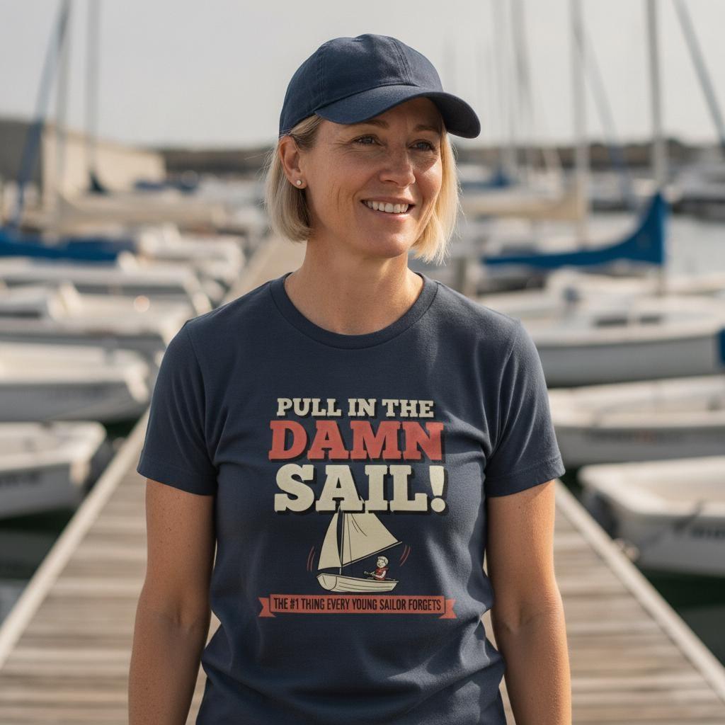 Optimist Dinghy Sailing Shirt | Funny Regatta Parent Tee, Youth Sailor Gift