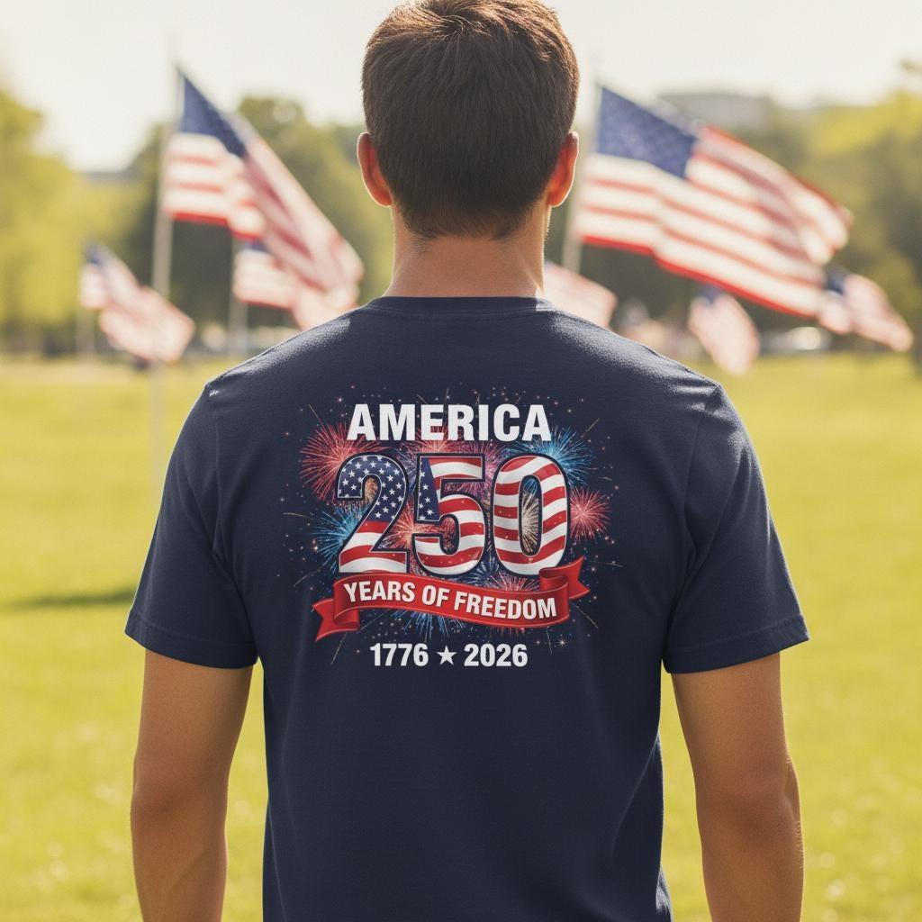 America 250th Anniversary T-Shirt | July 4th 2026 Patriotic Tee