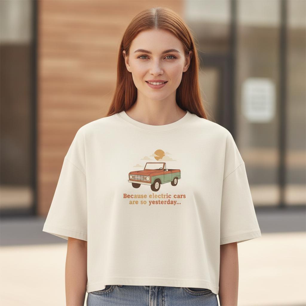 Boxy T-Shirt | Vintage SUV Graphic Tee, Minimalist Car Lover Gift