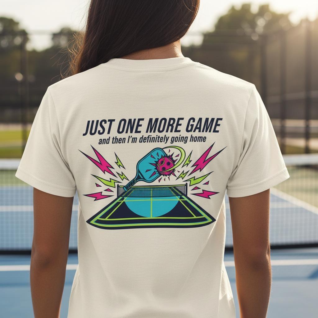 Pickleball T-Shirt | Neon Court, Paddle, Ball Graphic | Athletic Streetwear Tee