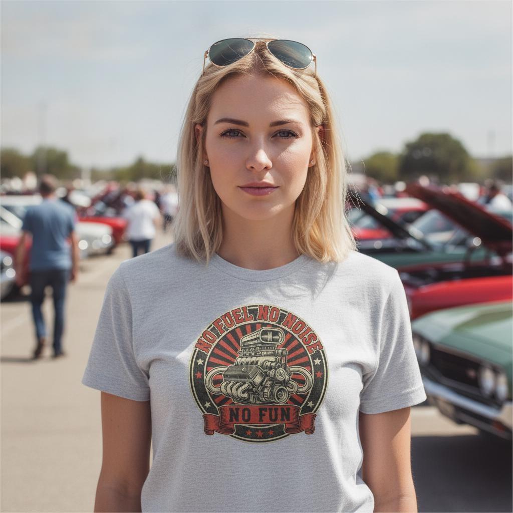V8 Engine Tee | Anti Electric Car, Gearhead Humor, Distressed Badge Shirt