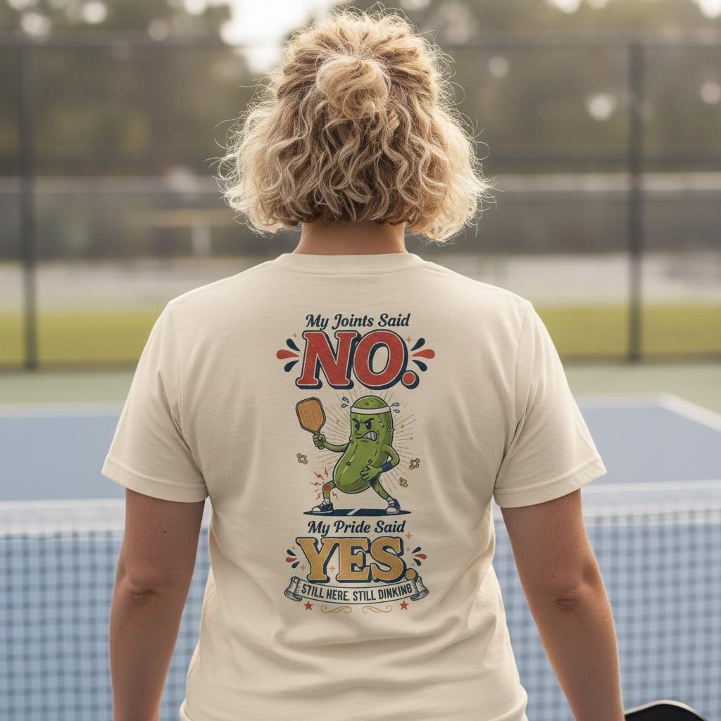 Pickleball T-Shirt | Funny Pickleball Player Humor Tee, Heavyweight Cotton Shirt