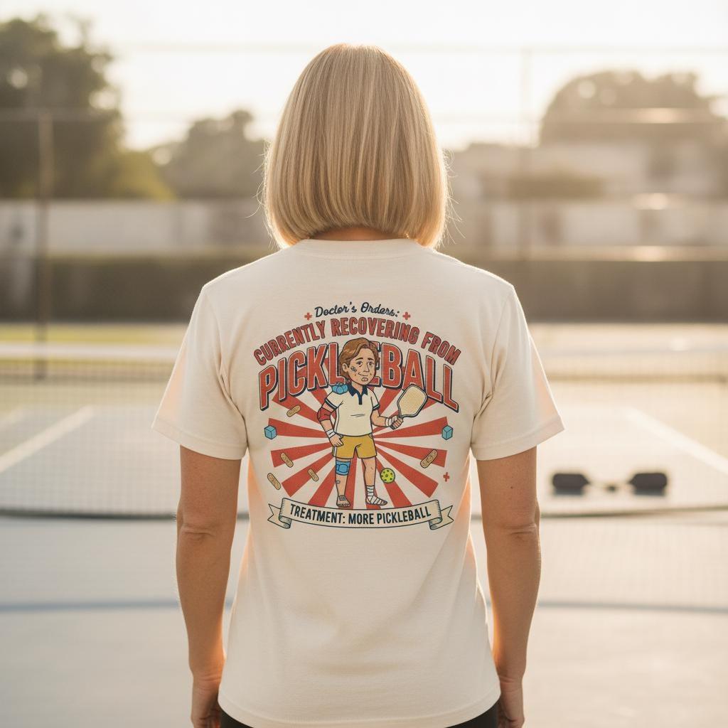 Pickleball Injury Recovery Shirt, Funny Doctor's Orders More Pickleball Gift for Players