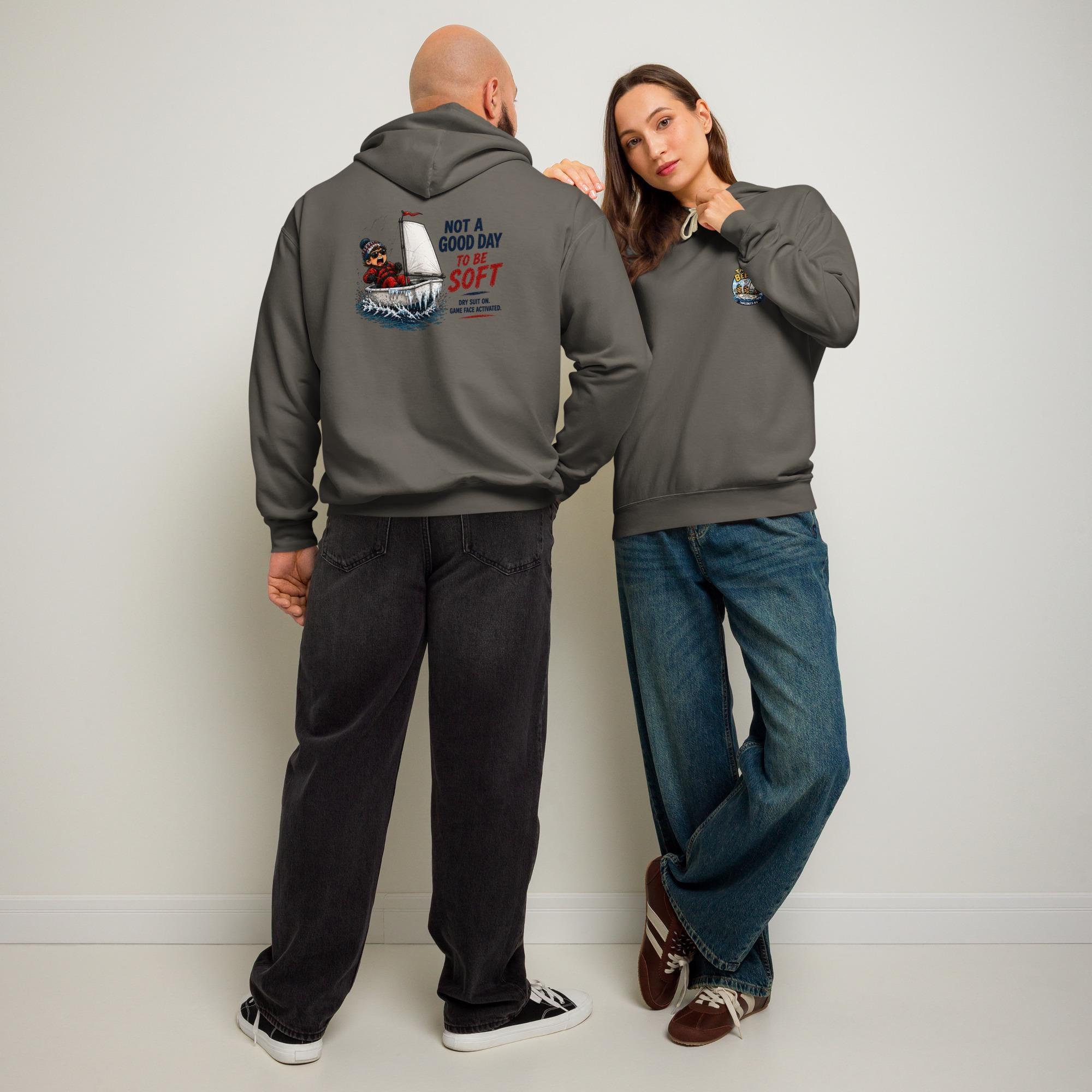 Sailing Hoodie for Sailors, Funny Sailboat Gift, Regatta Race Day Sweatshirt, Not a Good Day to Be Soft