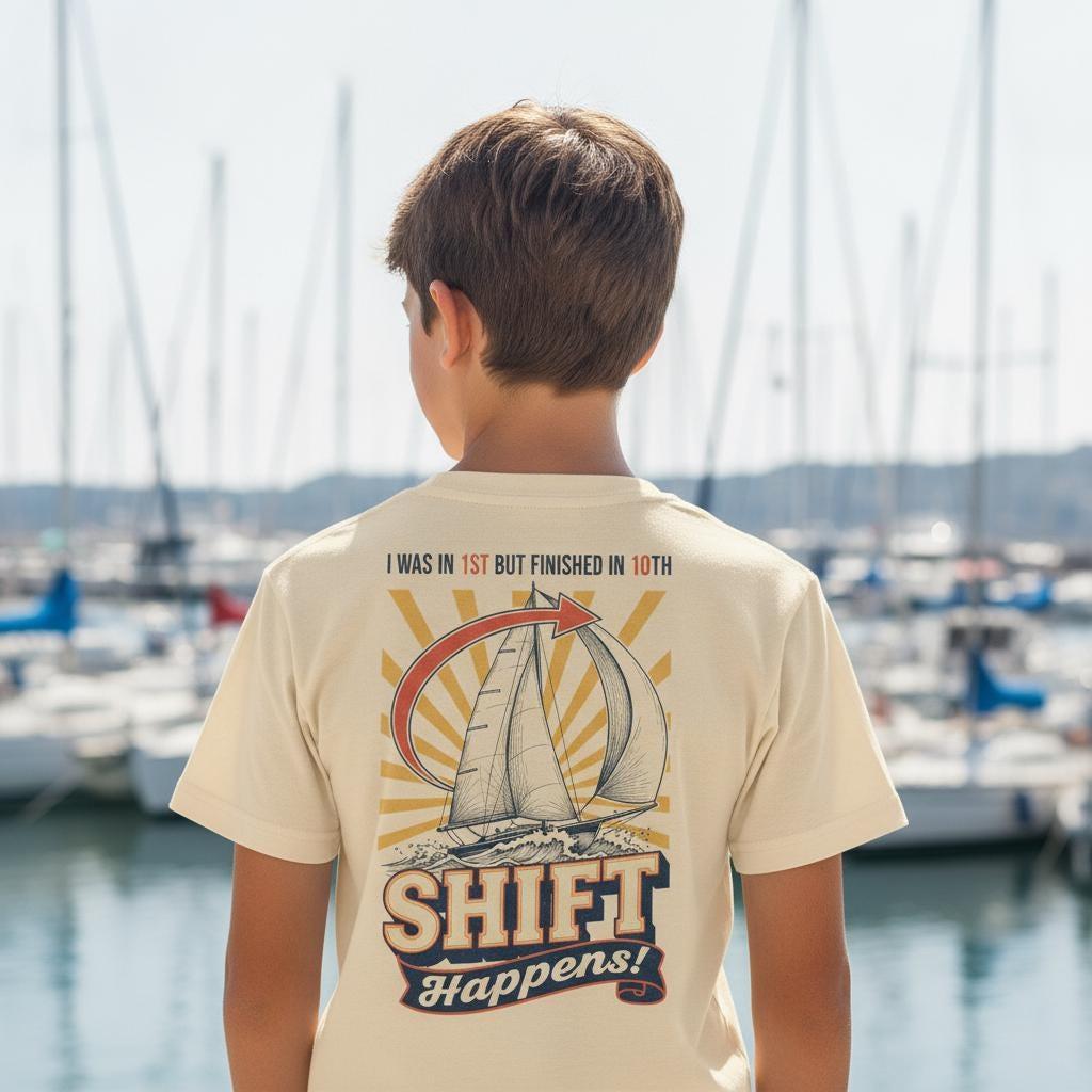Sailing Shirt | Funny Race Shift Happens Tee | Nautical Regatta Gift